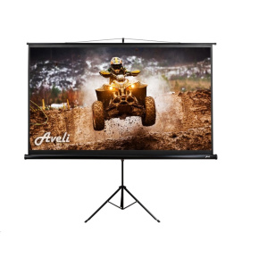 Projekční plátno AVELI stativ, 204x115cm (16:9) 92", černý tubus Projekční plátno AVELI stativ, 204x115cm (16:9) 92", černý tubus