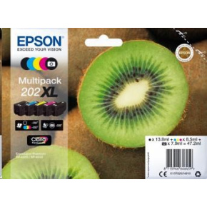 EPSON ink Multipack "Kiwi" 5-colours 202XL Claria Premium Ink EPSON ink Multipack "Kiwi" 5-colours 202XL Claria Premium Ink