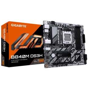 GIGABYTE MB Sc AM5 B840M DS3H, AMD B840, 4xDDR5, 2xDP, 1xHDMI, mATX GIGABYTE MB Sc AM5 B840M DS3H, AMD B840, 4xDDR5, 2xDP, 1xHDMI, mATX