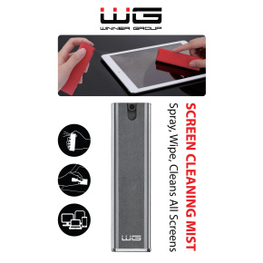 WG - Čistič obrazovky 2v1, černá