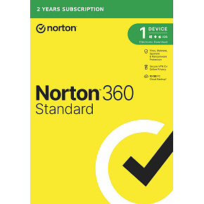 NORTON 360 STANDARD 10GB + VPN 1 uživatel pro 1 zařízení na 2 roky ESD 1+1 (50%)