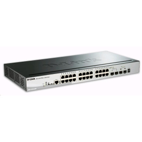 D-Link DGS-1510-28P 28-Port Gigabit Stackable SmartPro PoE Switch, 24x gigabit RJ45, 2x 10G SFP+ port, 2x SFP port D-Link DGS-1510-28P 28-Port Gigabit Stackable SmartPro PoE Switch, 24x gigabit RJ45, 2x 10G SFP+ port, 2x SFP port
