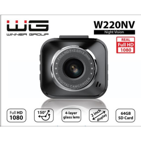 WG - Záznamová kamera W220NV, WG CarEye, černá