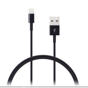 CONNECT IT Wirez Apple Lightning - USB, černý, 1m CONNECT IT Wirez Apple Lightning - USB, černý, 1m