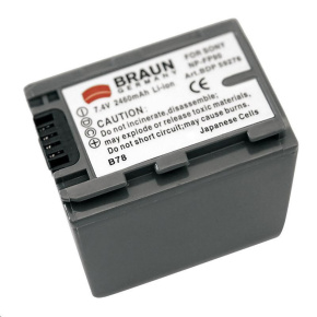 Braun akumulátor SONY NP-FP90, 2460mAh Braun akumulátor SONY NP-FP90, 2460mAh