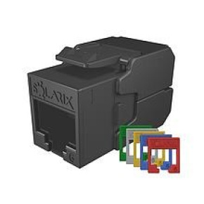 Solarix Samořezný keystone CAT6 UTP SXKJ-6-UTP-RAL-SA, RAL FIT moduly, SECURE CAP, Component Level a 4PPoE certifikace