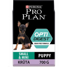 Pur.PP Small&Mini Puppy Optidigest Grain Free kruta 700g