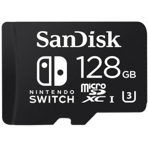 SanDisk MIcroSDXC karta 128GB for Nintendo Switch (R:100/W:90 MB/s, UHS-I, V30, U3, C10, A1) licensed Product SanDisk MIcroSDXC karta 128GB for Nintendo Switch (R:100/W:90 MB/s, UHS-I, V30, U3, C10, A1) licensed Product