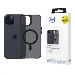 3mk ochranný kryt Smoke MagCase pro Apple iPhone 15 3mk ochranný kryt Smoke MagCase pro Apple iPhone 15