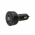 GEMBIRD Nabíječka do auta, 1x USB, 1xUSB-C, rychlo-nabíječka, QC3.0, 30 W, černá