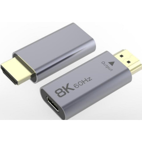 PremiumCord Adaptér USB-C na HDMI rozlišení obrazu 8K@60Hz,4K@144Hz Hliník