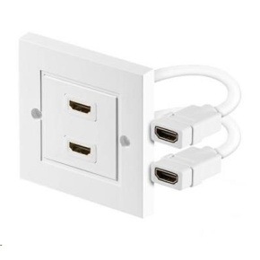 PREMIUMCORD Zásuvka HDMI zásuvka v panelu 2x HDMI A - HDMI A Female/Female PREMIUMCORD Zásuvka HDMI zásuvka v panelu 2x HDMI A - HDMI A Female/Female