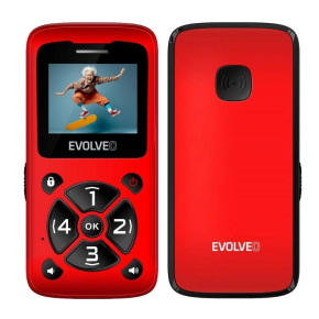 EVOLVEO Mobilní telefon pro seniory EasyPhone ID, červená EVOLVEO Mobilní telefon pro seniory EasyPhone ID, červená