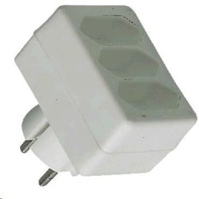 PREMIUMCORD Rozbočka 230V bílá 3x2,5A PREMIUMCORD Rozbočka 230V bílá 3x2,5A