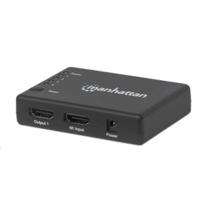 MANHATTAN Splitter HDMI 4 porty, 4K@30Hz, černá MANHATTAN Splitter HDMI 4 porty, 4K@30Hz, černá