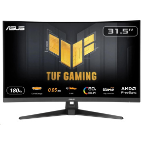 ASUS LCD TUF Gaming VG32WQ3B, 31.5" 2560x1440, 180Hz, 1ms, 350nits, Curved, FF, Repro, DP, HDMI, Audio, Vesa, Black ASUS LCD TUF Gaming VG32WQ3B, 31.5" 2560x1440, 180Hz, 1ms, 350nits, Curved, FF, Repro, DP, HDMI, Audio, Vesa, Black