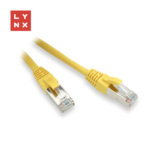 LYNX FTP patch kabel Cat5e PVC, CCA, 15m, žlutý LYNX FTP patch kabel Cat5e PVC, CCA, 15m, žlutý
