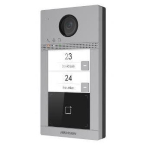 HIKVISION DS-KV8213-WME1(B)/Surface, IP dveřní interkom, 2-tlačítkový, čtečka karet, 2MPx kamera, WiFi HIKVISION DS-KV8213-WME1(B)/Surface, IP dveřní interkom, 2-tlačítkový, čtečka karet, 2MPx kamera, WiFi