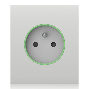 Ajax CenterCover (smart) - Středový kryt zásuvky, horizontální, bílá Ajax CenterCover (smart) - Středový kryt zásuvky, horizontální, bílá