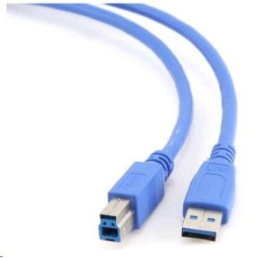 GEMBIRD Kabel USB 3.0 A-B propojovací 3m (modrý) GEMBIRD Kabel USB 3.0 A-B propojovací 3m (modrý)
