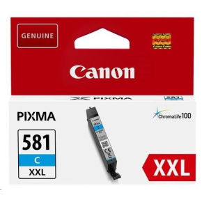 Canon CARTRIDGE CLI-581XXL azurová pro PIXMA TS615x, TS625x, TS635x, TR7550, TS815x (820str.) Canon CARTRIDGE CLI-581XXL azurová pro PIXMA TS615x, TS625x, TS635x, TR7550, TS815x (820str.)
