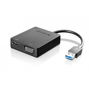 LENOVO adaptér Universal USB 3.0 to VGA/HDMI - přenos signálu přes VGA nebo HDMI LENOVO adaptér Universal USB 3.0 to VGA/HDMI - přenos signálu přes VGA nebo HDMI