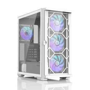ZALMAN case Z10 DUO White, Mid Tower, ATX, 2xUSB 3.0, 1xUSB-C, 4x ARGB Fan, bílá ZALMAN case Z10 DUO White, Mid Tower, ATX, 2xUSB 3.0, 1xUSB-C, 4x ARGB Fan, bílá