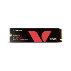 VERBATIM SSD Vi3000 Internal PCIe NVMe M.2 SSD 512GB , W 2500/ R 3300 MB/s VERBATIM SSD Vi3000 Internal PCIe NVMe M.2 SSD 512GB , W 2500/ R 3300 MB/s