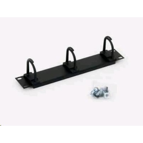 TRITON 10" vyvazovací panel 1U 3x plastová úchytka, černý TRITON 10" vyvazovací panel 1U 3x plastová úchytka, černý
