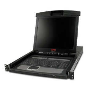 APC 17" Rack LCD Console with Integrated 8 Port Analog KVM Switch APC 17" Rack LCD Console with Integrated 8 Port Analog KVM Switch