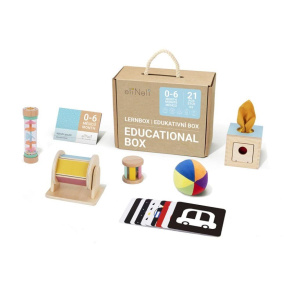 Sada naučných hraček pro miminka 0–?6 měsíců - edukativní box Sada naučných hraček pro miminka 0–?6 měsíců - edukativní box
