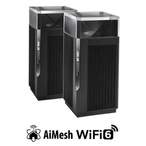 ASUS ZenWiFi Pro XT12 2-pack Wireless AX11000 Tri-band Mesh WiFi 6 System, 2.5G WAN/LAN