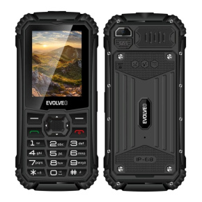 EVOLVEO StrongPhone Q1, vodotěsný odolný Dual SIM telefon, černý EVOLVEO StrongPhone Q1, vodotěsný odolný Dual SIM telefon, černý