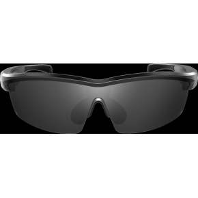 KIVANO 01: Sportovní hudební brýle s černým tělem a barevnými skly