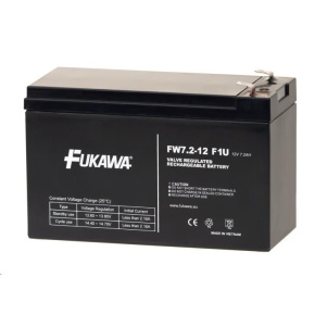 Baterie - FUKAWA FW 7,2-12 F1U (12V/7,2 Ah - Faston 187), konektor - 4.8mm, životnost 5let Baterie - FUKAWA FW 7,2-12 F1U (12V/7,2 Ah - Faston 187), konektor - 4.8mm, životnost 5let
