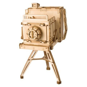 RoboTime dřevěné 3D puzzle Historický fotoaparát RoboTime dřevěné 3D puzzle Historický fotoaparát