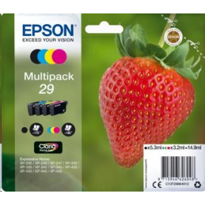 EPSON Multipack 4-colours "Jahoda" 29 Claria Home Ink EPSON Multipack 4-colours "Jahoda" 29 Claria Home Ink