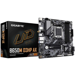 GIGABYTE MB Sc AM5 B650M D3HP AX, AMD B650, 4xDDR5, 2xDP, 1xHDMI, WiFi, mATX GIGABYTE MB Sc AM5 B650M D3HP AX, AMD B650, 4xDDR5, 2xDP, 1xHDMI, WiFi, mATX