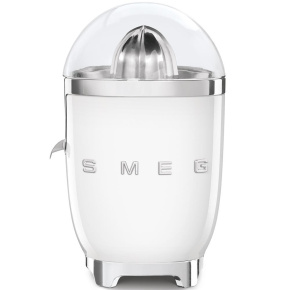 Smeg CJF11WHEU citrusový odšťavňovač, 70 W, manuální tlak, univerzální kužel z nerezové oceli, bílý