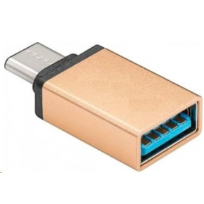 PREMIUMCORD Adaptér USB 3.1 C/male - USB 3.0 A/female, zlatý, OTG PREMIUMCORD Adaptér USB 3.1 C/male - USB 3.0 A/female, zlatý, OTG