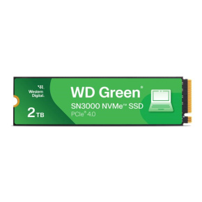 WD GREEN SSD 2TB SN3000, PCIe Gen4x4, M.2 2280, (R:5000/W:4200 MB/s) WD GREEN SSD 2TB SN3000, PCIe Gen4x4, M.2 2280, (R:5000/W:4200 MB/s)