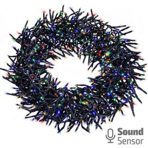 Solight LED venkovní vánoční řetěz s dálkový ovládáním a zvukovým senzorem - Cluster, 576 LED Solight LED venkovní vánoční řetěz s dálkový ovládáním a zvukovým senzorem - Cluster, 576 LED