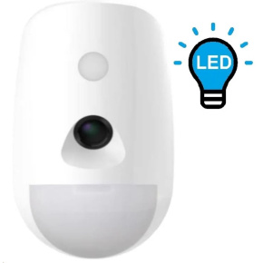 Hikvision DS-PDPC12PF-EG2-WE(B), AX PRO bezdrátový PIRCAM detektor, PET imunita do 30kg, dosah 12m, vějíř, LED přísvit