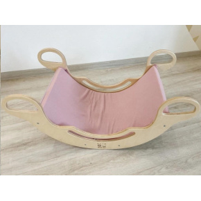 Potah na Montessori houpačku 5in1 s elastanem, starorůžová Potah na Montessori houpačku 5in1 s elastanem, starorůžová