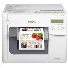 Epson ColorWorks C3500, cutter, disp., USB, Ethernet, NiceLabel, white Epson ColorWorks C3500, cutter, disp., USB, Ethernet, NiceLabel, white