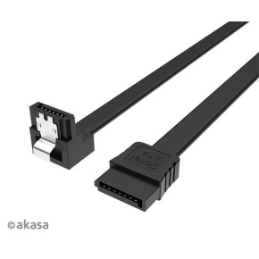 AKASA kabel SATA3, pravoúhlý, 50 cm