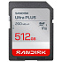 Sandisk Ultra PLUS SDXC karta 512GB UHS-I, V10, U1, C10, (200MB/s)