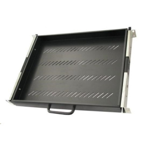 XtendLan 19" výsuvná police s perforací 1U/350mm, nosnost 45kg, černá XtendLan 19" výsuvná police s perforací 1U/350mm, nosnost 45kg, černá
