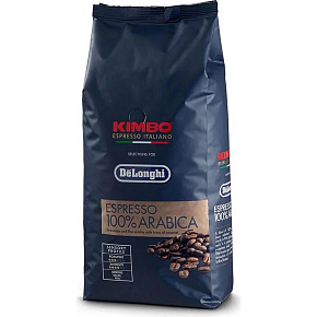 DeLonghi Kimbo Espresso 100% Arabica zrnková káva 1 kg, pro kávomaty, espresso, karamelové tóny DeLonghi Kimbo Espresso 100% Arabica zrnková káva 1 kg, pro kávomaty, espresso, karamelové tóny