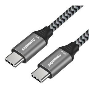 PREMIUMCORD Kabel USB 3.2 Gen 1 USB-C (M/M), bavlněný oplet, 0,5m PREMIUMCORD Kabel USB 3.2 Gen 1 USB-C (M/M), bavlněný oplet, 0,5m